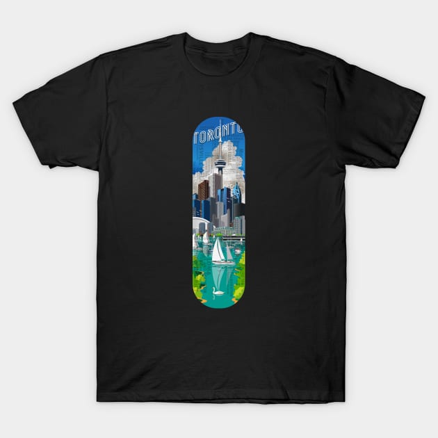 Toronto Waterfront T-Shirt by DavidLoblaw